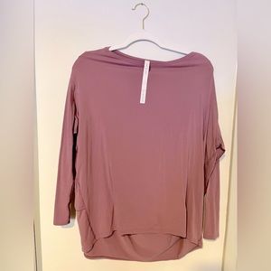 Lululemon Light Burgundy Workout Shirt
